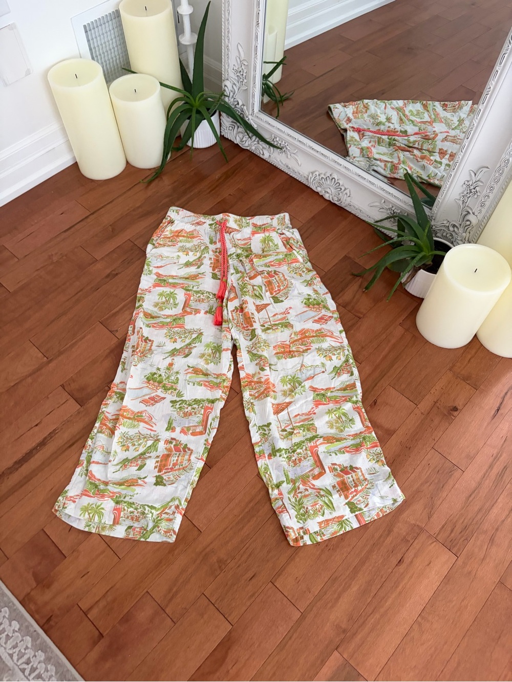 CYNTHIA ROWLEY linen pants - Picture 4 of 10
